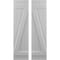 Ekena Millwork Americraft 4-Board (2 Batten) Wood Joined Board-n-Batten Shutters w/ Z-Bar, ARW102BB414X77PRH ARW102BB414X77PRH - alternate 1